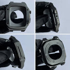 The Executive - Stainless Steel Apple Watch Mod With Rubber Watch Band - Nalani - Fashion Clothing and Decor