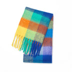 Thick Warm Cashmere Rainbow Scarf For Cozy Winter Days - Nalani - UK Fashion Clothing and Decor