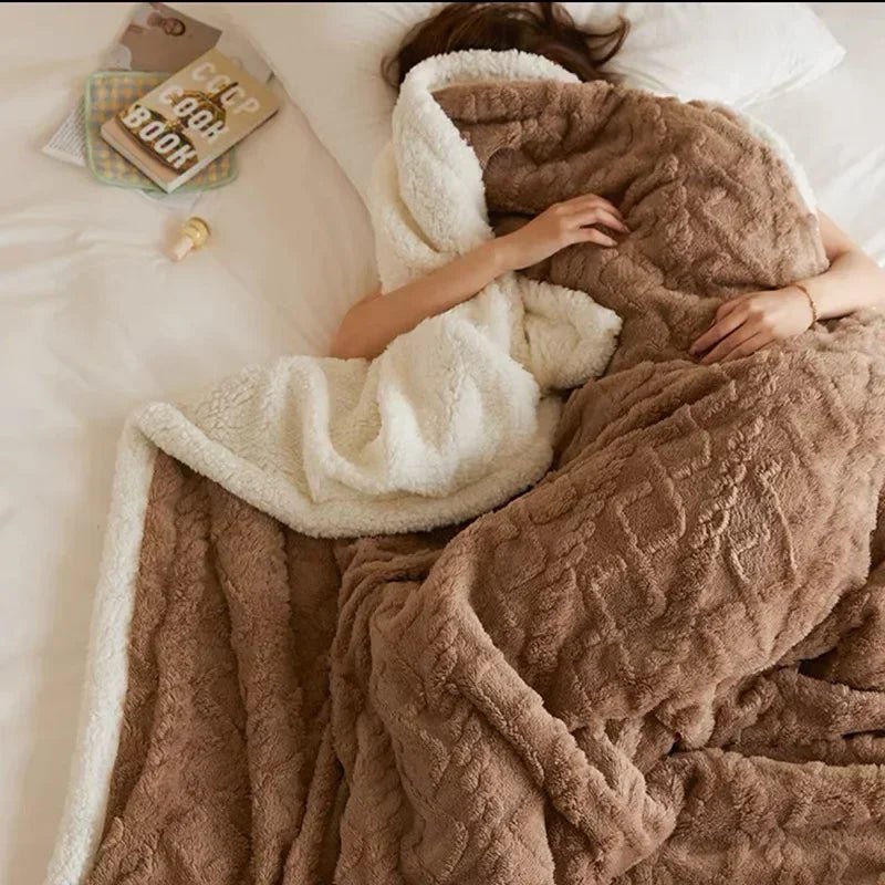 Thick Winter Lambswool Blanket – Sherpa Fleece Throw Blanket for Couch & Bed, Warm & Cozy, 4 Sizes – WarmWool - Nalani - Fashion Clothing and Decor