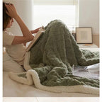 Thick Winter Lambswool Blanket – Sherpa Fleece Throw Blanket for Couch & Bed, Warm & Cozy, 4 Sizes – WarmWool - Nalani - Fashion Clothing and Decor
