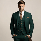 Three-Piece Men's Blazer With Waistcoat - Nalani - Fashion Clothing and Decor