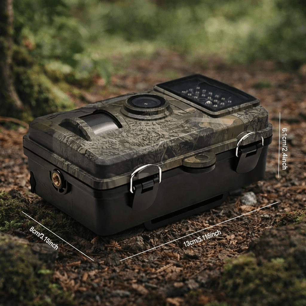 Trail Camera 12MP 1080P – Wildlife Game Camera with No-Glow Night Vision, 0.7s Trigger, IP66 Waterproof - Nalani - Fashion Clothing and Decor