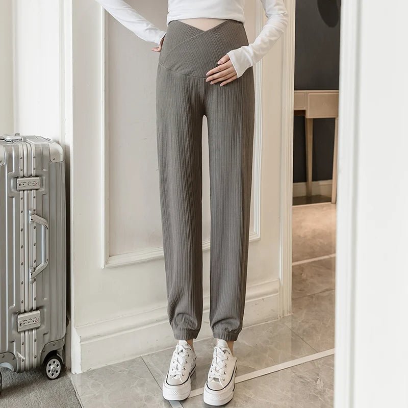 Ulla Maternity Pants – Sporty Maternity Joggers with Belly Band, Comfortable Pregnancy Sweatpants, L–XXL – Sephira - Nalani - Fashion Clothing and Decor