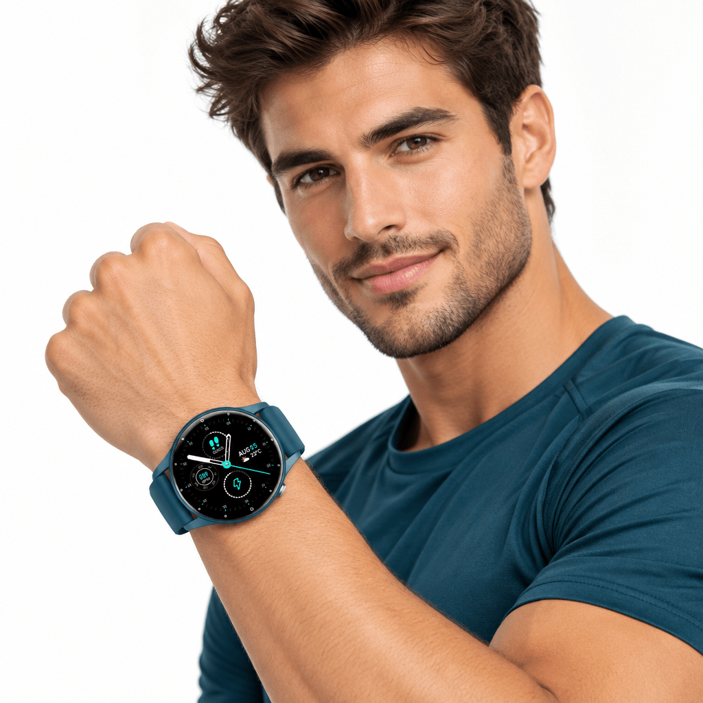 Ultra-Thin Smartwatch – Slim Fitness Watch with Heart Rate, Steps & Sleep Tracking, IP67, 3 Colors – SlimLine Fit - Nalani - Fashion Clothing and Decor