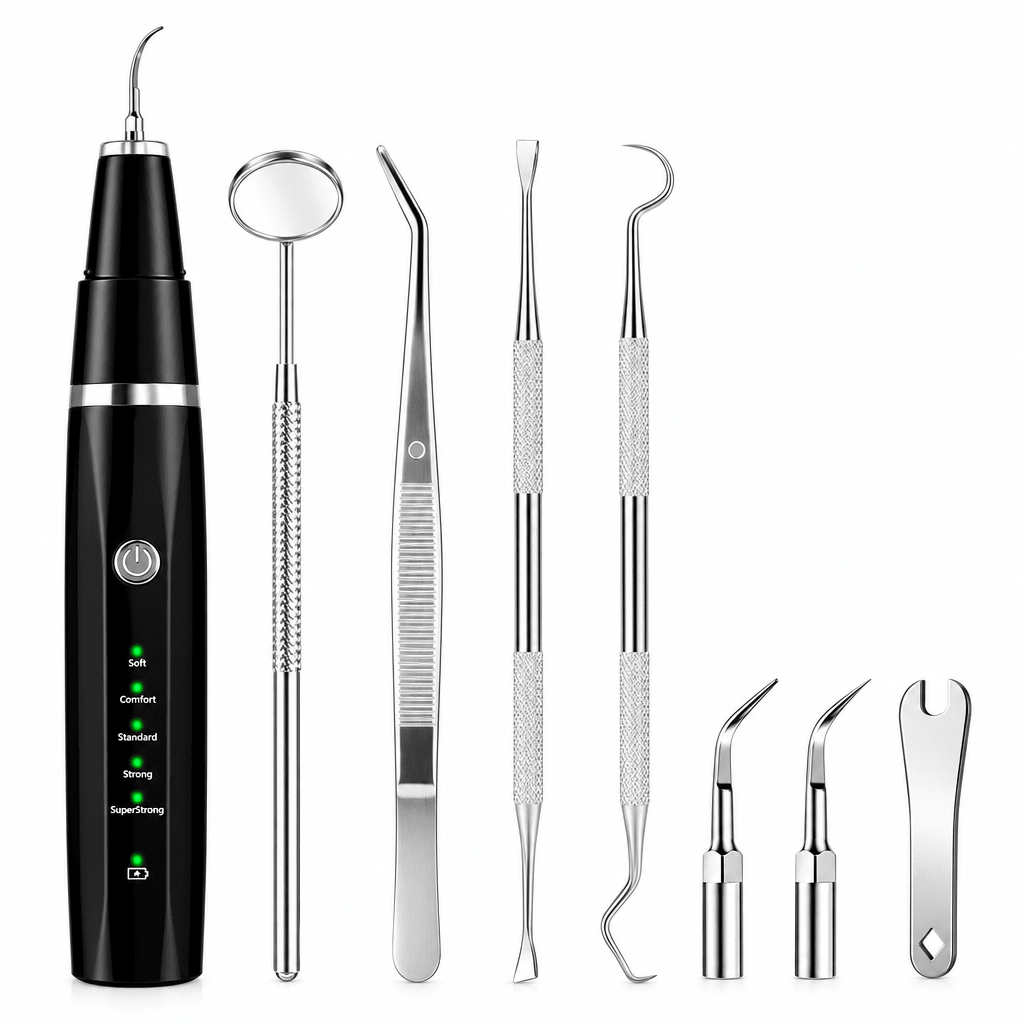 Ultrasonic Pet Teeth Cleaning Set – Dog Tartar Remover & Cat Teeth Cleaner, 5 Modes, USB Rechargeable – BuddyCare - Nalani - Fashion Clothing and Decor