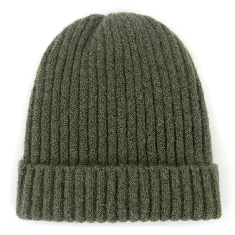 Unisex Wool Blend Striped Knit Beanie Winter Ski Cap - Nalani - UK Fashion Clothing and Decor