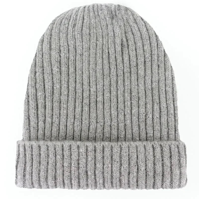 Unisex Wool Blend Striped Knit Beanie Winter Ski Cap - Nalani - UK Fashion Clothing and Decor