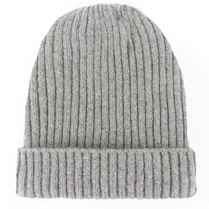 Unisex Wool Blend Striped Knit Beanie Winter Ski Cap - Nalani - UK Fashion Clothing and Decor