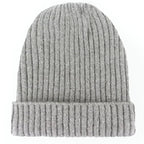 Unisex Wool Blend Striped Knit Beanie Winter Ski Cap - Nalani - UK Fashion Clothing and Decor
