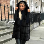 Urban Hooded Sleeveless Vest for Women Casual Winter Wear - Nalani - UK Fashion Clothing and Decor