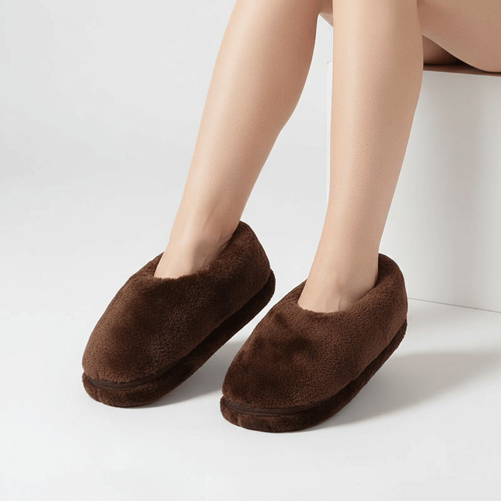 USB Heated Slippers – Electric Heated House Shoes with Soft Plush Lining, Unisex, 3 Colors, EU 35–46 - Nalani - Fashion Clothing and Decor
