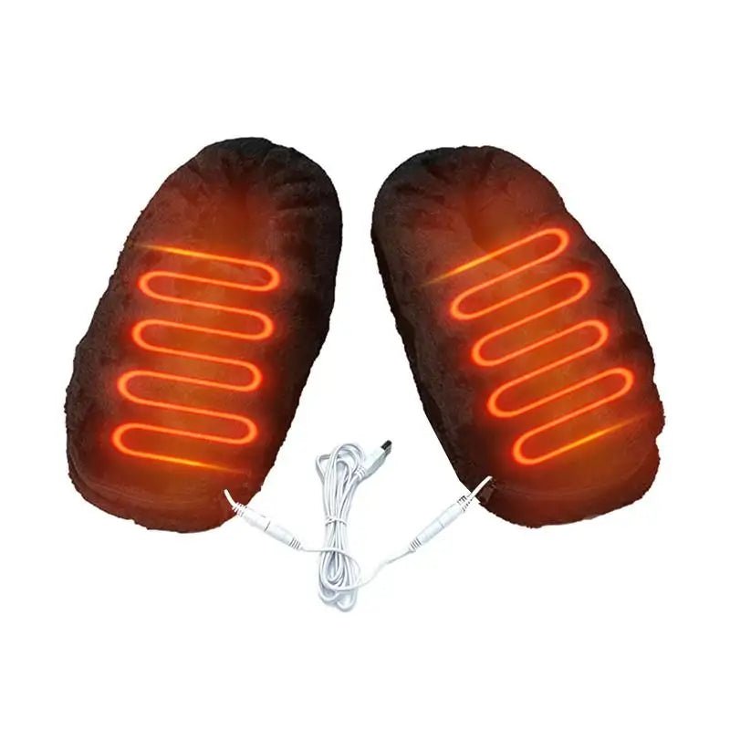 USB Heated Slippers – Electric Heated House Shoes with Soft Plush Lining, Unisex, 3 Colors, EU 35–46 - Nalani - Fashion Clothing and Decor