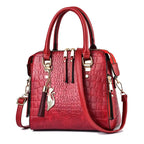 Vegan Leather Crocodile Design Bag For Women - Nalani - UK Fashion Clothing and Decor