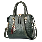 Vegan Leather Crocodile Design Bag For Women - Nalani - UK Fashion Clothing and Decor