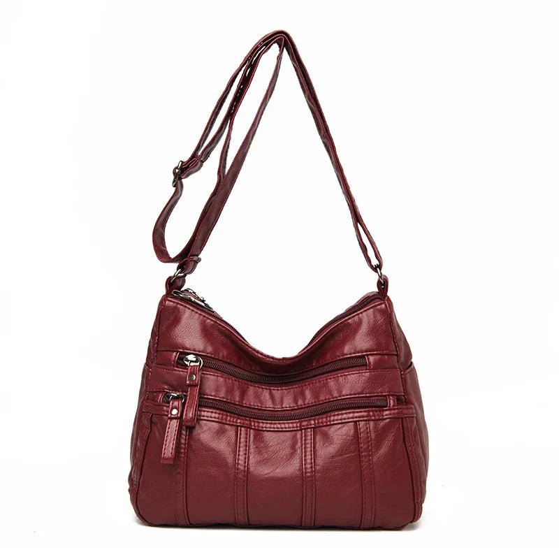 Vegan Leather Crossbody Bag For Everyday Use With Pockets - Nalani - UK Fashion Clothing and Decor