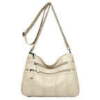 Vegan Leather Crossbody Bag For Everyday Use With Pockets - Nalani - UK Fashion Clothing and Decor