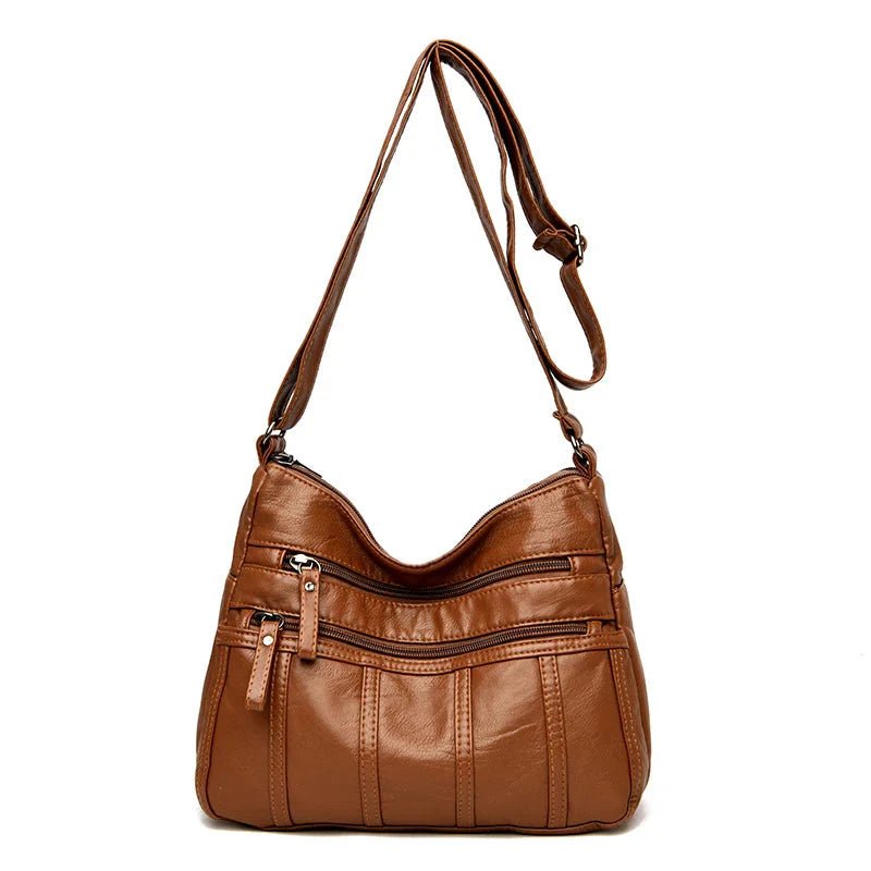 Vegan Leather Crossbody Bag For Everyday Use With Pockets - Nalani - UK Fashion Clothing and Decor