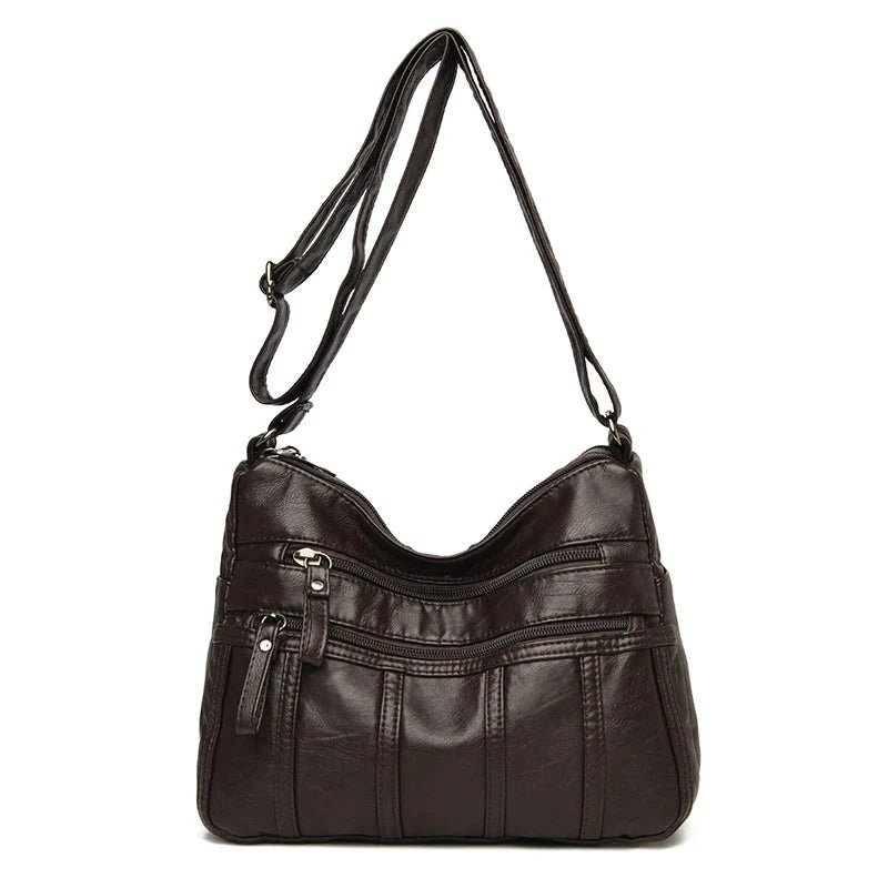 Vegan Leather Crossbody Bag For Everyday Use With Pockets - Nalani - UK Fashion Clothing and Decor