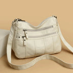 Vegan Leather Crossbody Bag For Everyday Use With Pockets - Nalani - UK Fashion Clothing and Decor