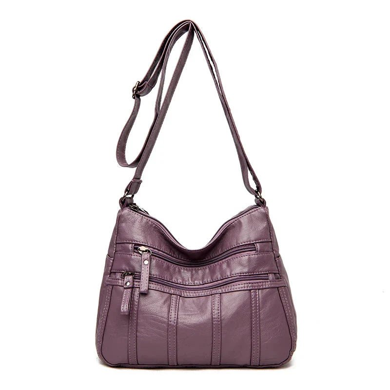 Vegan Leather Crossbody Bag For Everyday Use With Pockets - Nalani - UK Fashion Clothing and Decor