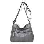 Vegan Leather Crossbody Bag For Everyday Use With Pockets - Nalani - UK Fashion Clothing and Decor