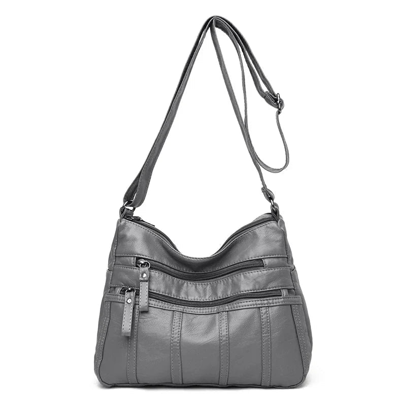 Vegan Leather Crossbody Bag For Everyday Use With Pockets - Nalani - UK Fashion Clothing and Decor