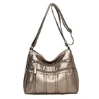 Vegan Leather Crossbody Bag For Everyday Use With Pockets - Nalani - UK Fashion Clothing and Decor