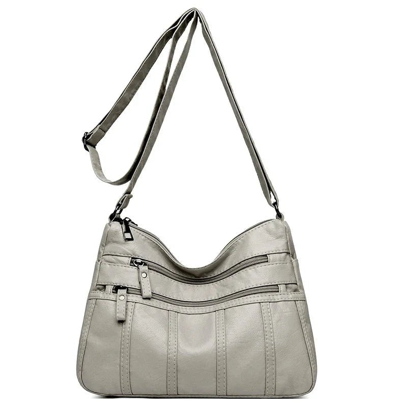 Vegan Leather Crossbody Bag For Everyday Use With Pockets - Nalani - UK Fashion Clothing and Decor