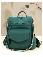 Vegan Leather Womens Backpack With Gift Bag Padded Straps - Nalani - UK Fashion Clothing and Decor