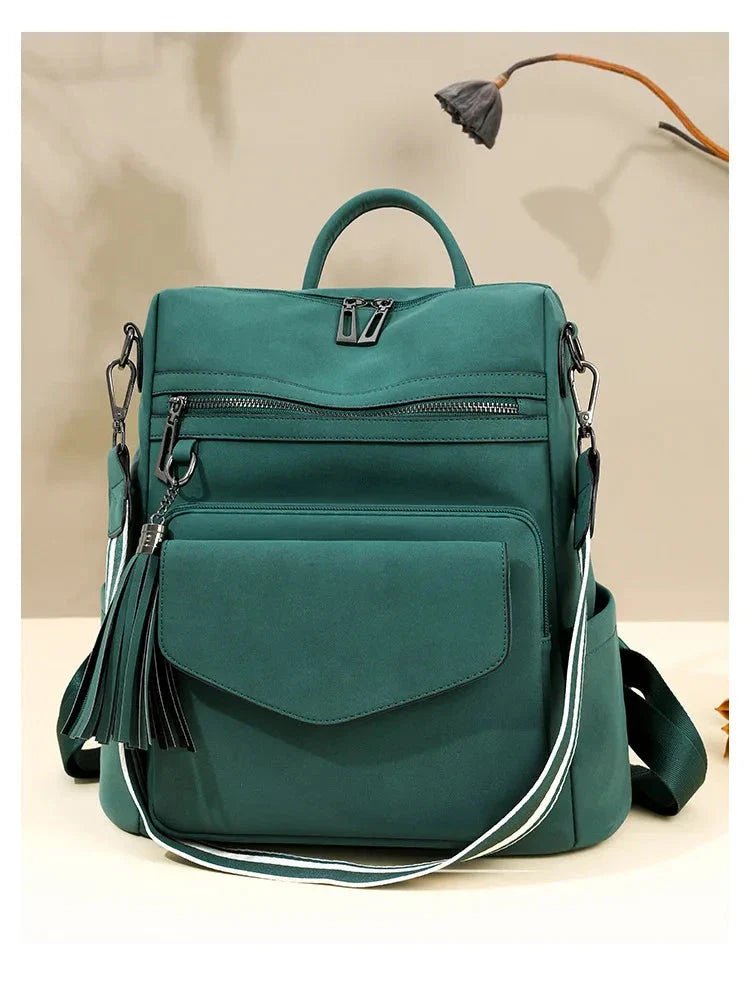 Vegan Leather Womens Backpack With Gift Bag Padded Straps - Nalani - UK Fashion Clothing and Decor