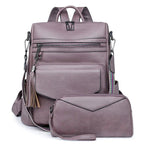 Vegan Leather Womens Backpack With Gift Bag Padded Straps - Nalani - UK Fashion Clothing and Decor