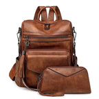 Vegan Leather Womens Backpack With Gift Bag Padded Straps - Nalani - UK Fashion Clothing and Decor