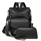 Vegan Leather Womens Backpack With Gift Bag Padded Straps - Nalani - UK Fashion Clothing and Decor