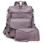 Vegan Leather Womens Backpack With Gift Bag Padded Straps - Nalani - UK Fashion Clothing and Decor