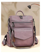 Vegan Leather Womens Backpack With Gift Bag Padded Straps - Nalani - UK Fashion Clothing and Decor
