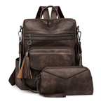 Vegan Leather Womens Backpack With Gift Bag Padded Straps - Nalani - UK Fashion Clothing and Decor