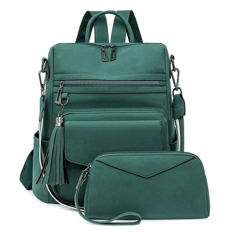 Vegan Leather Womens Backpack With Gift Bag Padded Straps - Nalani - UK Fashion Clothing and Decor