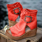 Veloura | Boho wedge heel sandals for women - Nalani - Fashion Clothing and Decor