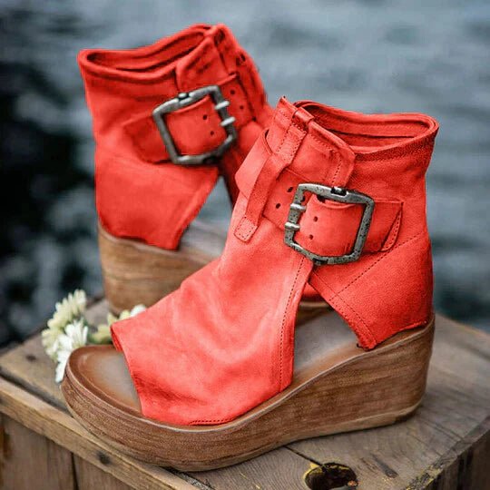 Veloura | Boho wedge heel sandals for women - Nalani - Fashion Clothing and Decor