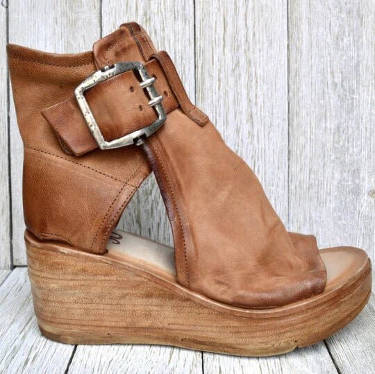 Veloura | Boho wedge heel sandals for women - Nalani - Fashion Clothing and Decor