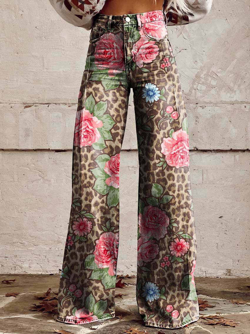 Veloura | Casual Baggy Jeans for Women | Long - Nalani - Fashion Clothing and Decor