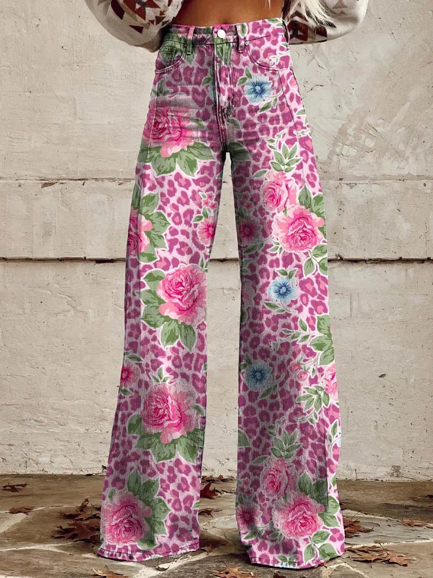 Veloura | Casual Baggy Jeans for Women | Long - Nalani - Fashion Clothing and Decor