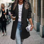 Veloura | Casual Trench Coat for Women | Long Blazer - Nalani - Fashion Clothing and Decor