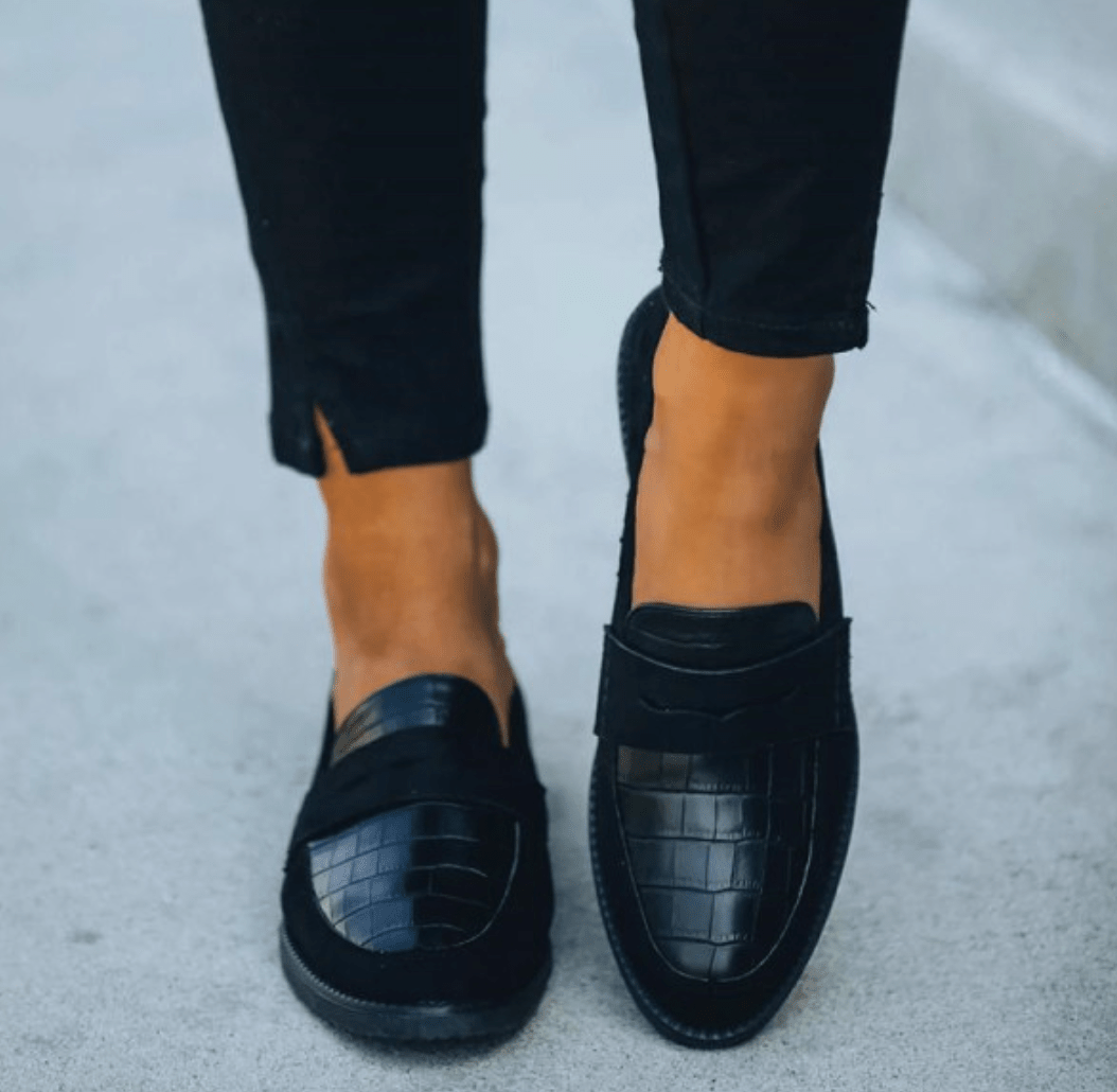 Veloura | Comfortable Black Women's Loafers - Nalani - Fashion Clothing and Decor
