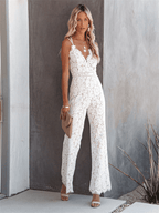 Veloura | Modern jumpsuit with V - neck - Nalani - Fashion Clothing and Decor