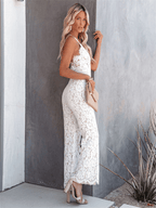 Veloura | Modern jumpsuit with V - neck - Nalani - Fashion Clothing and Decor