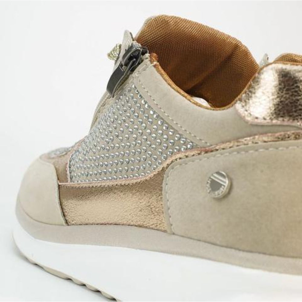 Veloura | Modern lace - up sneakers for women with side zipper | Wedge heel - Nalani - Fashion Clothing and Decor