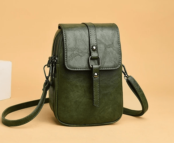 Vintage Multi Functional Soft Vegan Leather Shoulder Bag - Nalani - UK Fashion Clothing and Decor