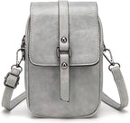 Vintage Multi Functional Soft Vegan Leather Shoulder Bag - Nalani - UK Fashion Clothing and Decor