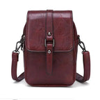 Vintage Multi Functional Soft Vegan Leather Shoulder Bag - Nalani - UK Fashion Clothing and Decor